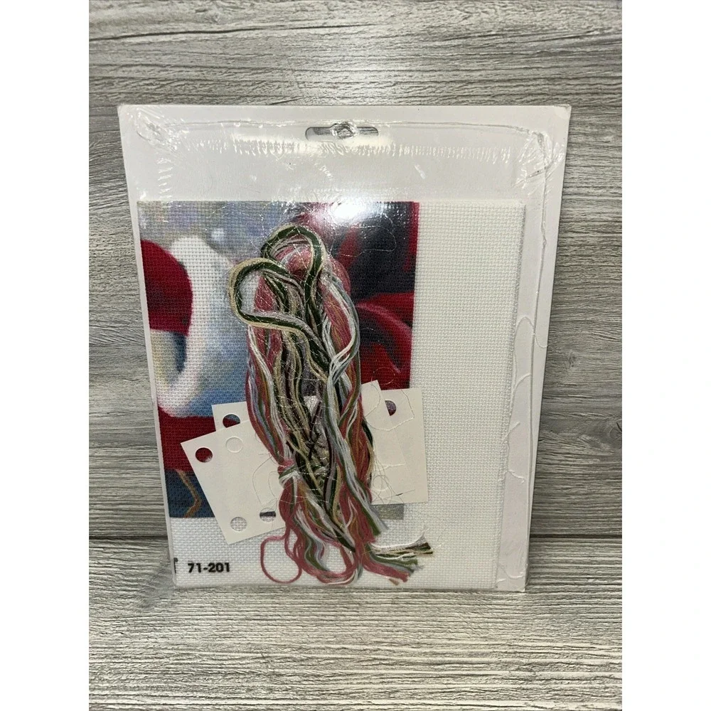 New JANLYNN's Embellished Cross Stitch Kit SANTA'S SNOWFLAKES  71-201 (E4)